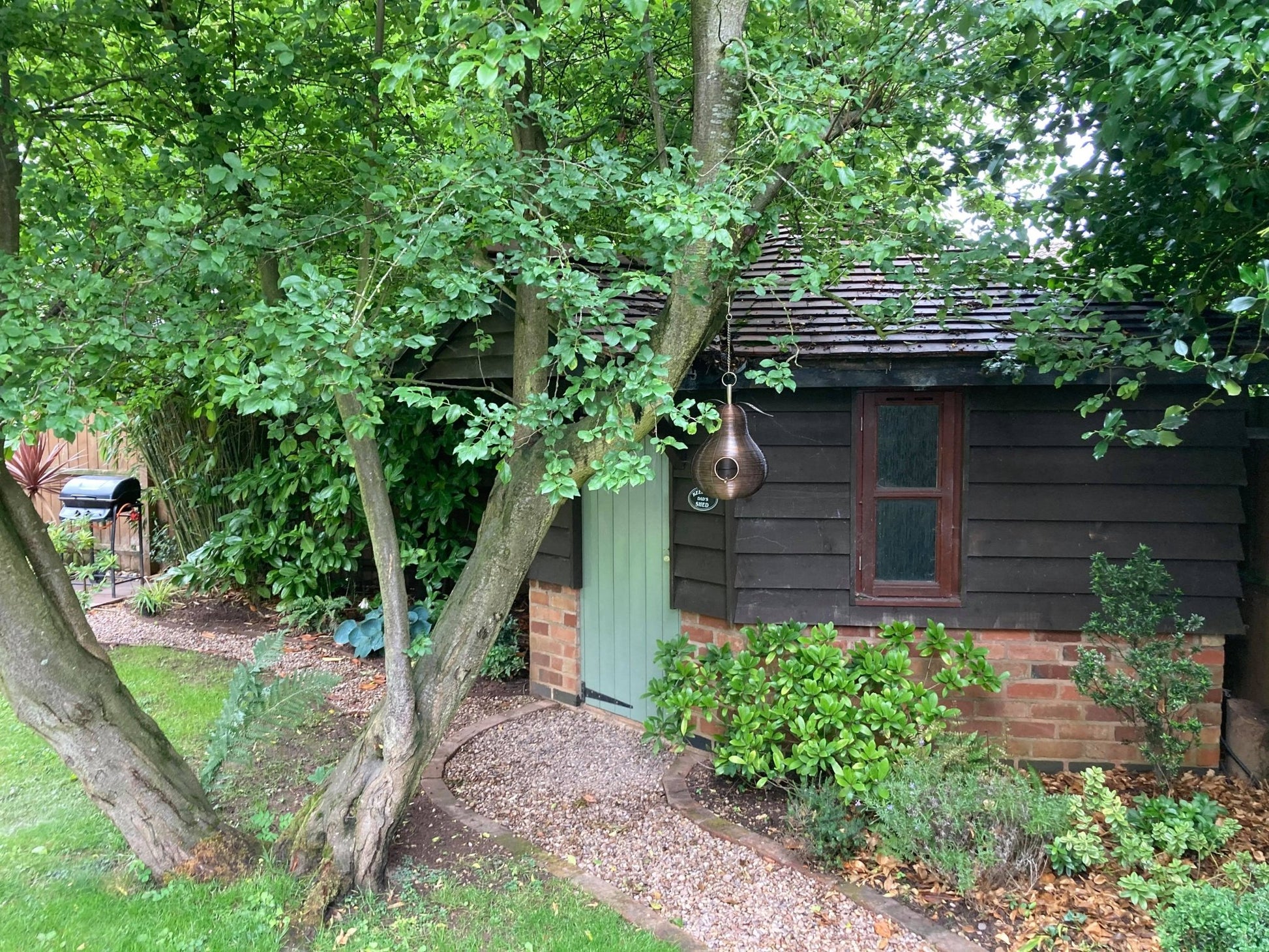 Pear Shaped Copper Bird Feeder - Backyard Bliss