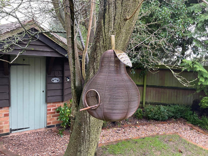 Pear Shaped Copper Bird Feeder - Backyard Bliss