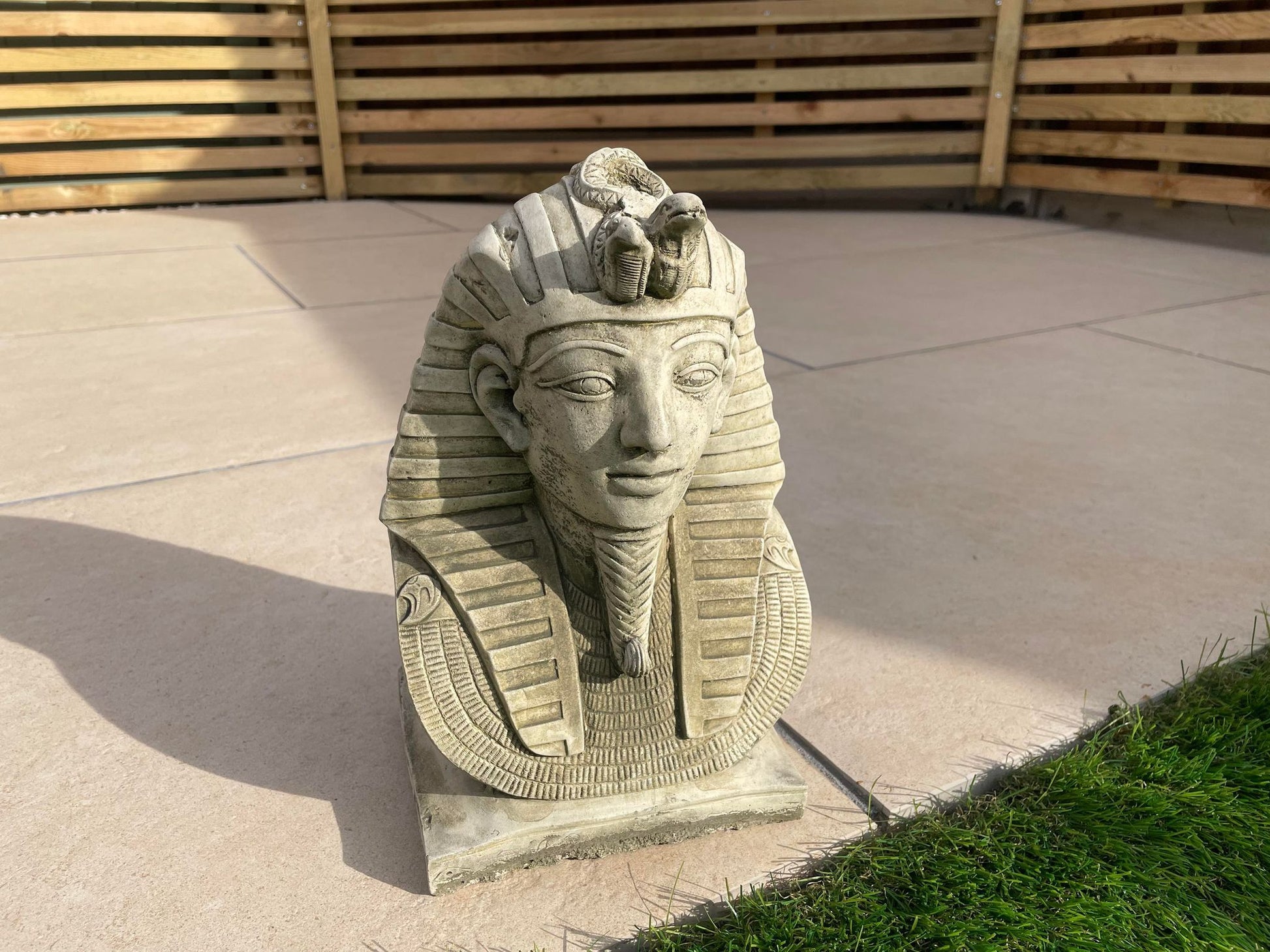 Pharoah Head Statue - Backyard Bliss