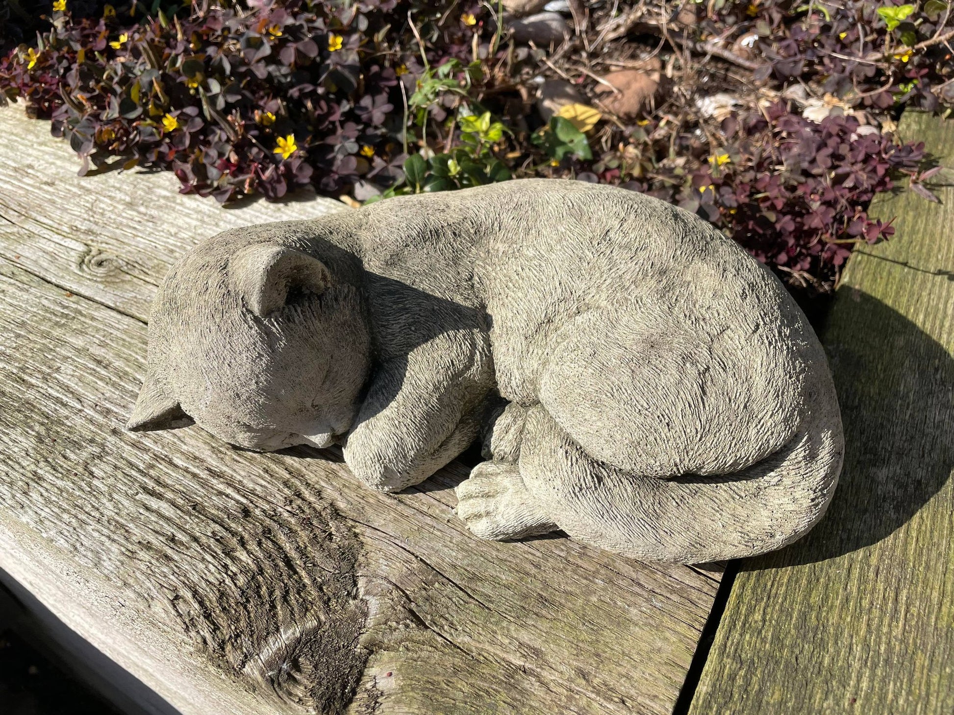 Sleeping Cat Statue - Backyard Bliss